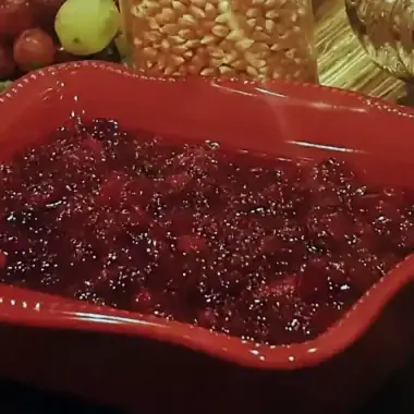 cranberry sauce with orange marmalade